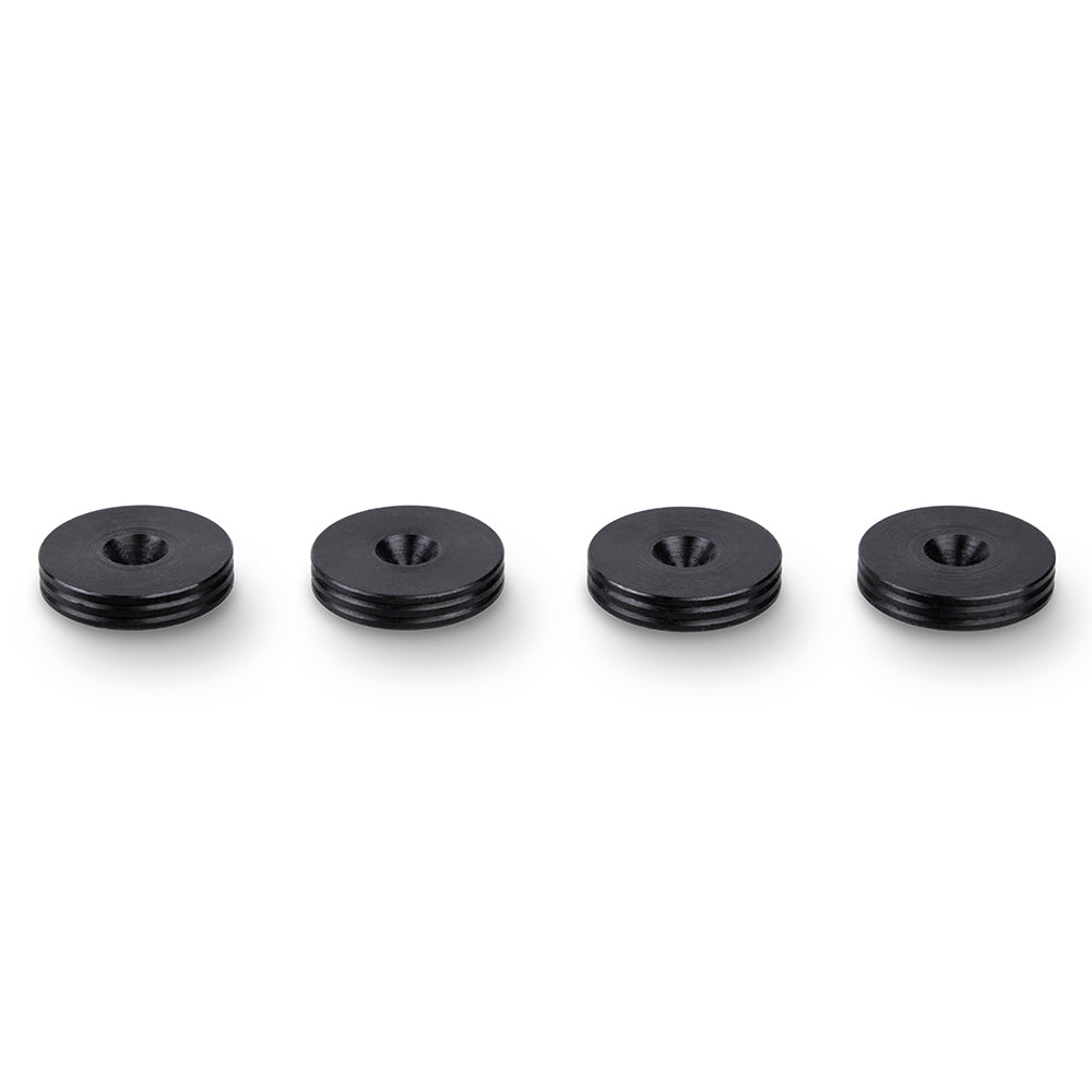 CNC SLIM Blackened Steel Speaker spike pads 20mm - Set of 4 pcs